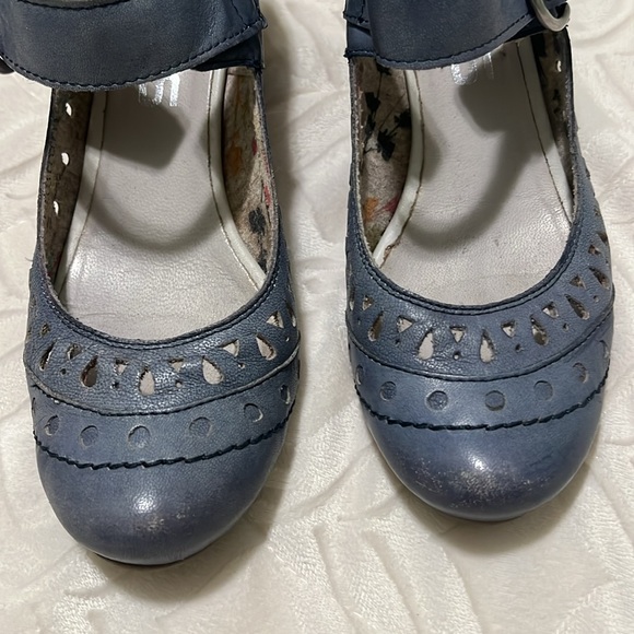 Cobalt Blue Mary Janes - Picture 10 of 12
